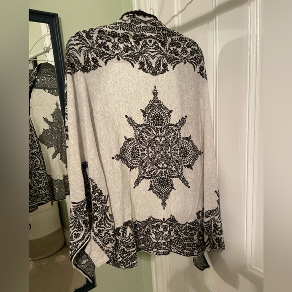 Unique boho open sweater with cuffs - M/LP - Picture 3 of 6